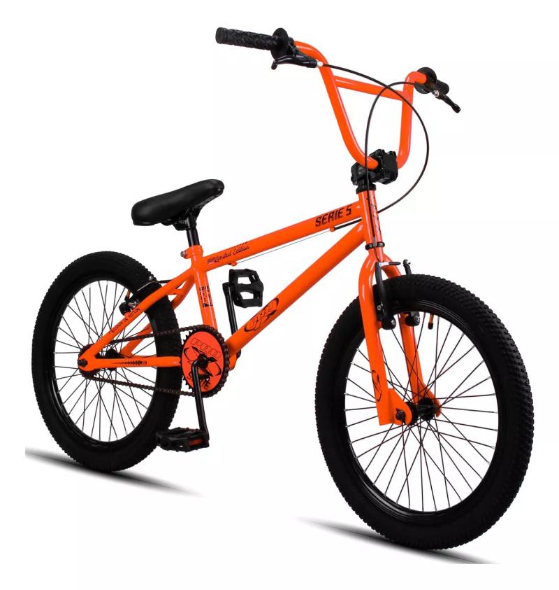 BIKE BMX PRO X ARO 20 SERIE 5 LARANJA